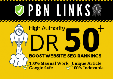 I will provide seo dofollow DR 50 high quality backlinks