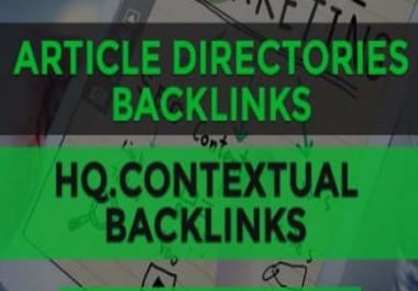 Get 785 article directory backlinks,  high pr SEO links