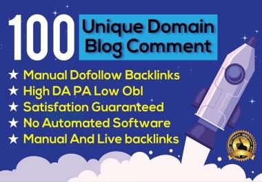 I Will Create 100 High Quality High Quality Unique Domain Dofollow Blog Comments