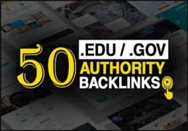 I will do 25 EDU and 25 GOV High-Quality backlinks