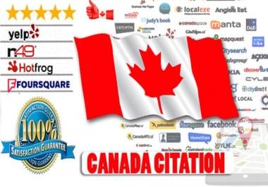 I will do best 32 canada local SEO citations