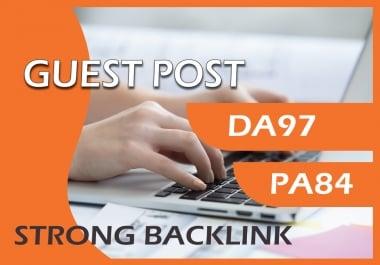 Write and Publish Guest Post on DA 97 PA 84 Google's Site