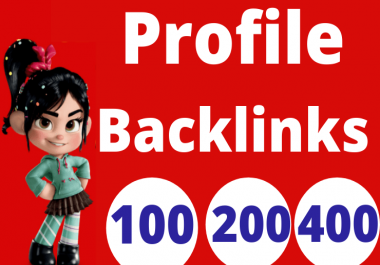 100 Profile Backlinks High Quality SEO Dofollow