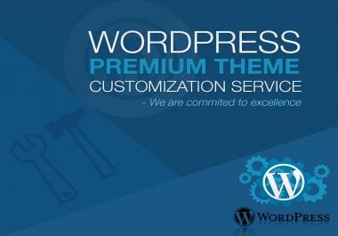 Do wordpress theme customization as per requirements with elementor page builder
