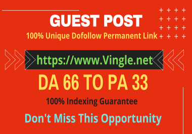 Write And Publish Guest Post On DA66 Vingle. net With 100 Guarantee Google Index