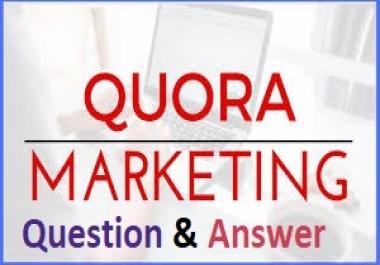 I will make question and answers to create traffic from Social Media