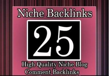 Provide 25 High Quality Niche Relevant Blog Comments