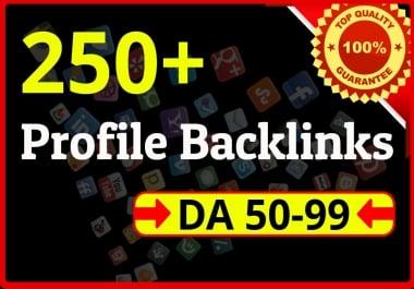 I will do 100+ HQ profile backlinks manually for website seo