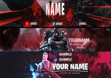 I will professional design channel art