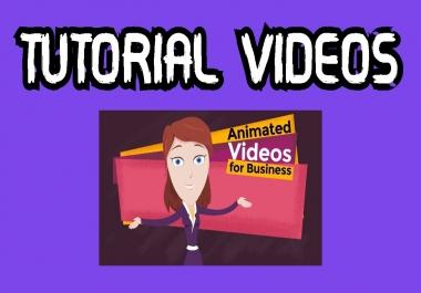 I Will Create A Stunning Tutorial/How-To Video