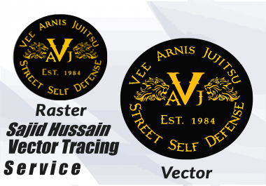 redraw your existing logo image as high resolution vector