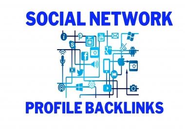 151+ Social networks profiles backlinks