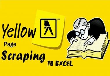 I will scrap yellow pages to get email lists,  number,  address etc