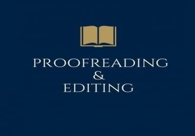 I will provide high-quality proofreading up to 3000 words
