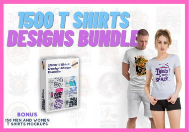 1500 T Shirt Designs Mega Bundle