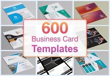 600 Business Card Templates PSD