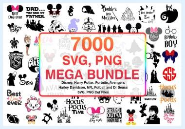 7000 SVG PNG Cutfile Mega Bundle