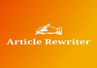I will manually rewrite your 1000 words article to pass copyscap