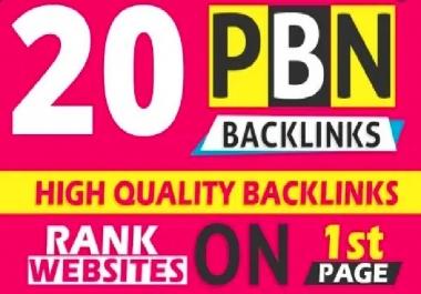 Create manual 20 high DA 25plus homepage PBN do-follow backlinks