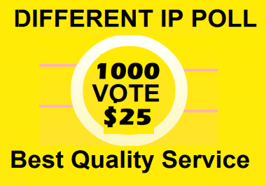Bring 1000 Different IP votes on your online contest
