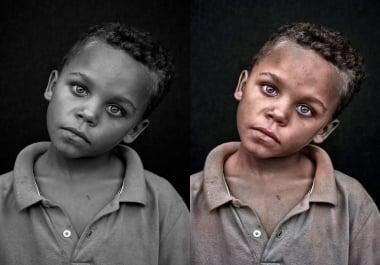 I will restore,  touch up,  repair,  color your old photo.