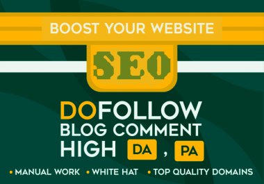 I will create 100 dofollow blog comment quality backlinks