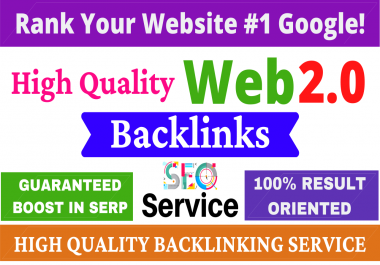 15+ Manually Web2.0 Backlinks From High DA PA Site To Rank Your Website