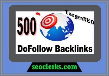 I will Create 500 High Quality Manually Dofollow Backlinks