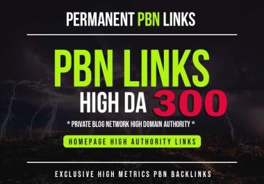 Build 300 Permanent DR 50+ Homepage PBN Dofollow Backlinks