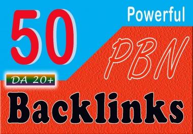 Manually Created DA 20+ 50 PBN Backlinks to skyrocket Your Website Ranking Advanced SEO Service