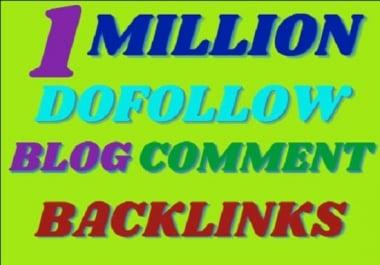 create 1 million SEO dofollow blog comment backlinks
