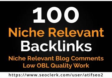 I will create 100 niche relevant blog comments backlinks
