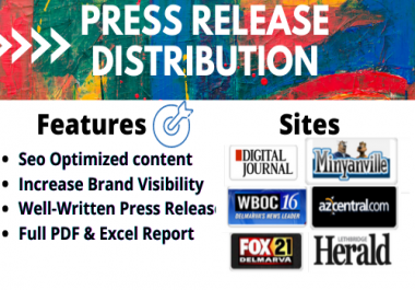 I will do press release distribution on 200+ news platforms