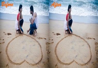 I will delete any person or thing from your 5 photos