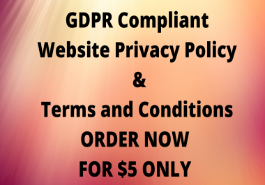 I will write terms of service agreement for your website