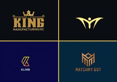 I will do modern minimalist luxury logo design