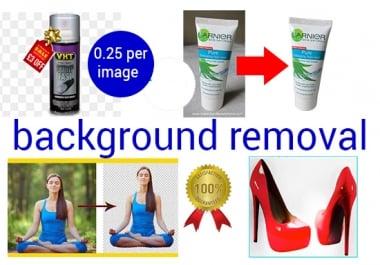 I will create clipping path and remove images background