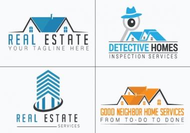 I will design real estate construction property logo