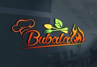 modern restaurant caf&eacute chef catering fast food BBQ logo 2 HQ Concepts /5 Revisions / HQ JPEG + PNG