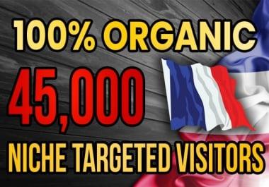 I will drive real France targeted web traffic 20K VISITORS