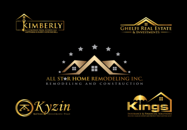 Real estate property construction investment financial logo logo view