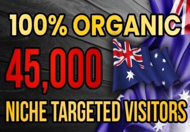 I will drive real Australia targeted web traffic 20K VISITORS