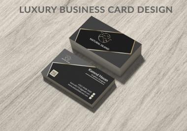 Luxury,  elegant and simple business card design
