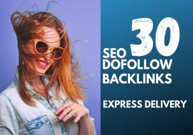 30 anchor text SEO dofollow backlinks link building