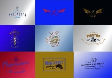 I will design stunning vintage retro logo