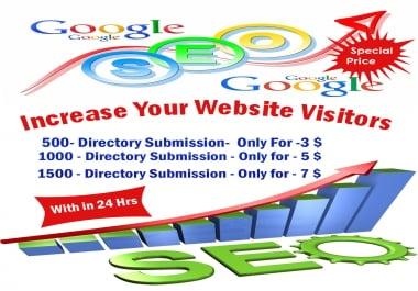 I will submit website to 500 directories within 24 hours