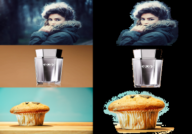 I will remove background 20 images with white or transparent