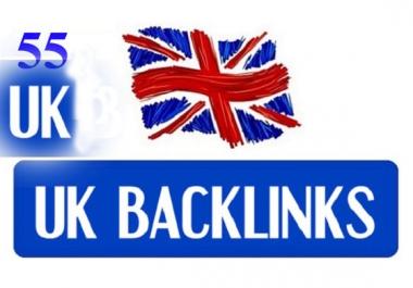 Create 55 permanent UK backlinks with high pr site