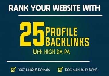 Manually DA80+ All PR9 25 Safe High authority Backlinks