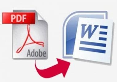 I will typing in ms word from pdf,  ebook